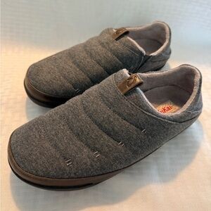 OluKai Charcoal and Chocolate Men's Slip-Ons
